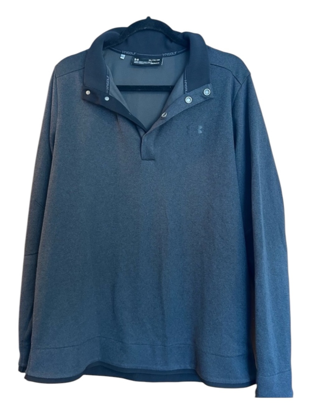 Under Armour Gray Golf Pullover Coldgear XL Loose Fit
